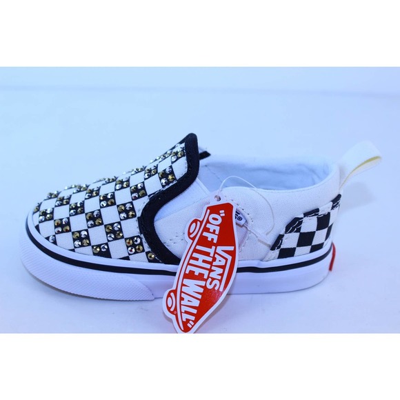 Vans Asher Slip-On Black Sneakers Toddler's Size 6 - Picture 6 of 12